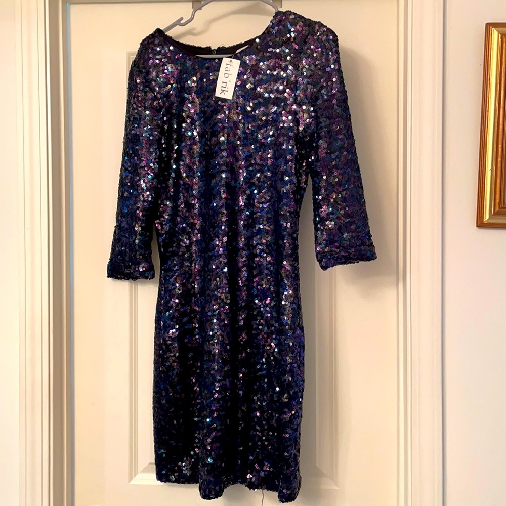 Sequin size large cocktail dress never worn
